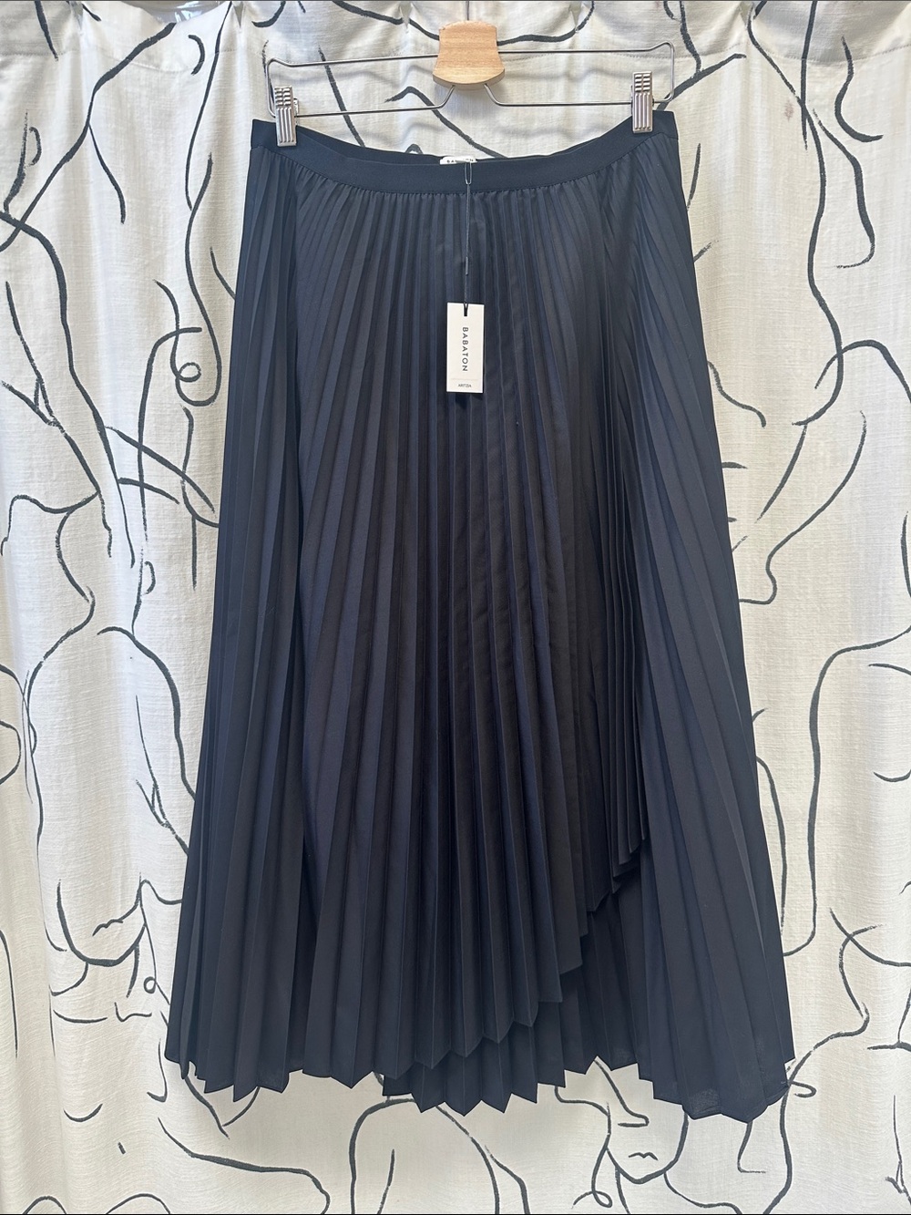 Babaton Poplin Ladder Skirt